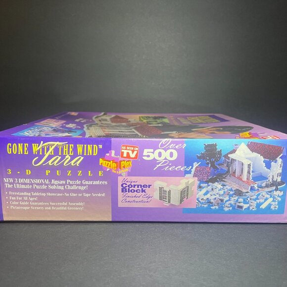 NIB Vintage 1994 Collectible Gone with the Wind Tara 500pc 3D Puzzle Plex - Picture 4 of 8